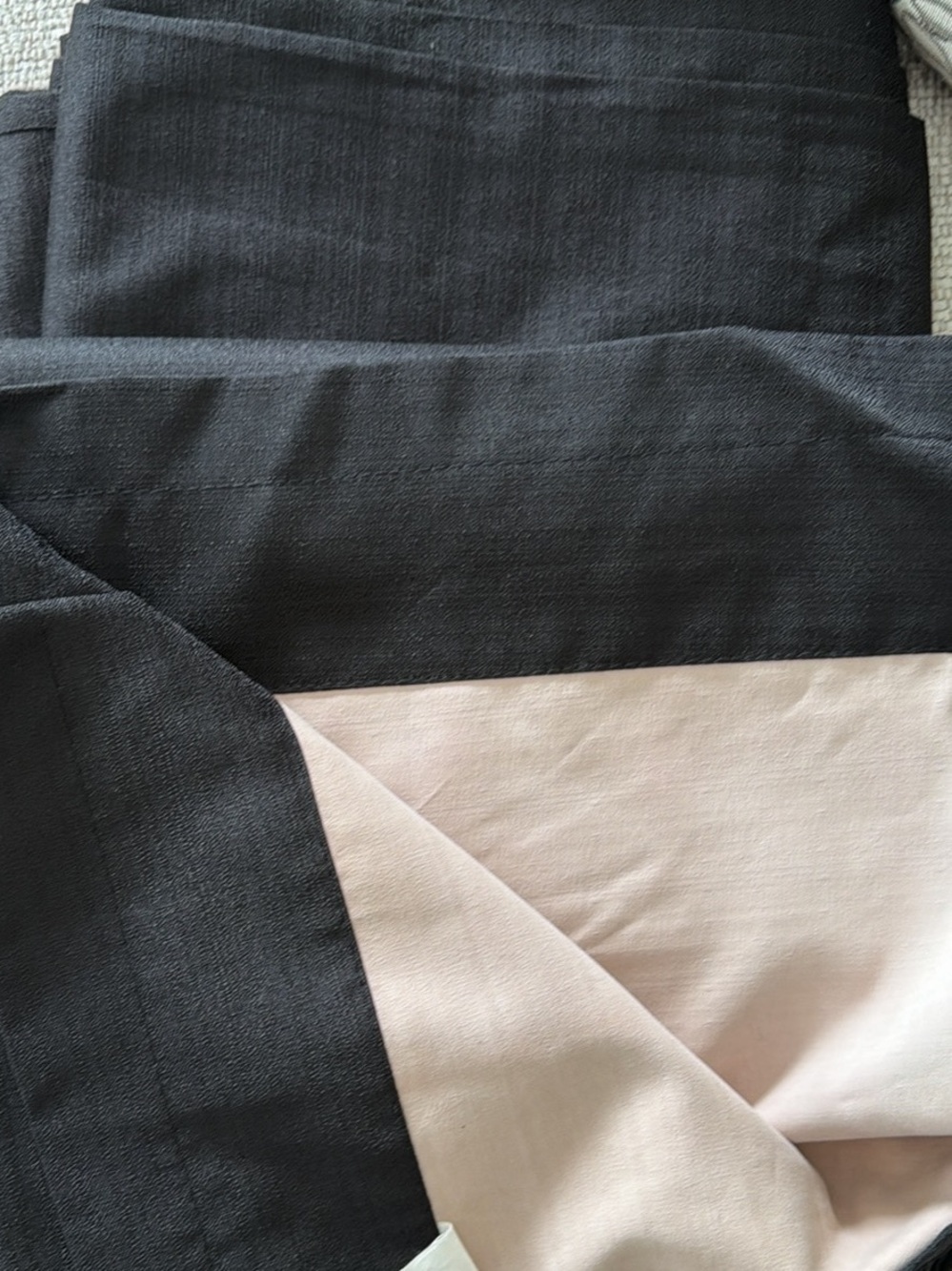 Target Black and Light Pink Reversible Curtain Panel